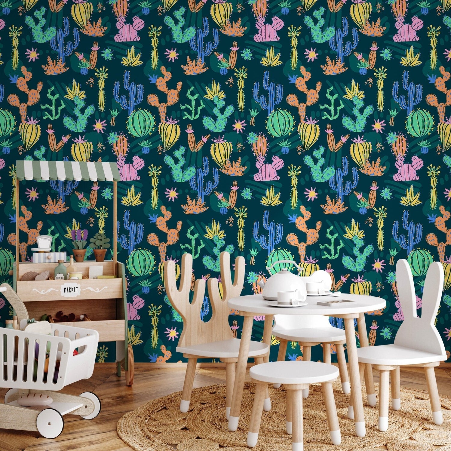 Colorful Desert Flora Wallpaper - A910 - WallTrend