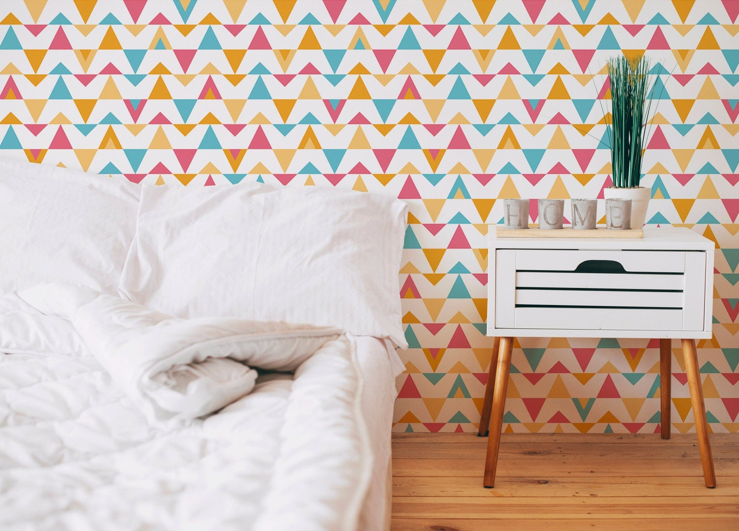 Colorful Geometric Shapes Wallpaper - B362 - WallTrend