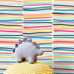 Colorful Lines Wallpaper Kids Wallpaper Peel and Stick and Traditional Wallpaper - D792 - WallTrend