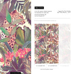 Colorful Tropical Leaves Wallpaper Peel and Stick and Traditional Wallpaper - B746 - WallTrend