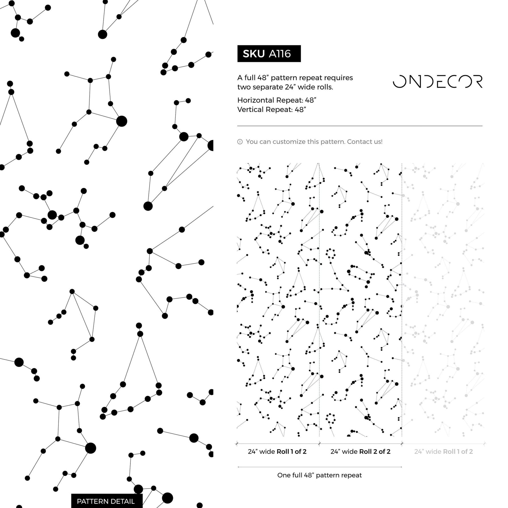 Constellation Map Wallpaper - A116 - WallTrend