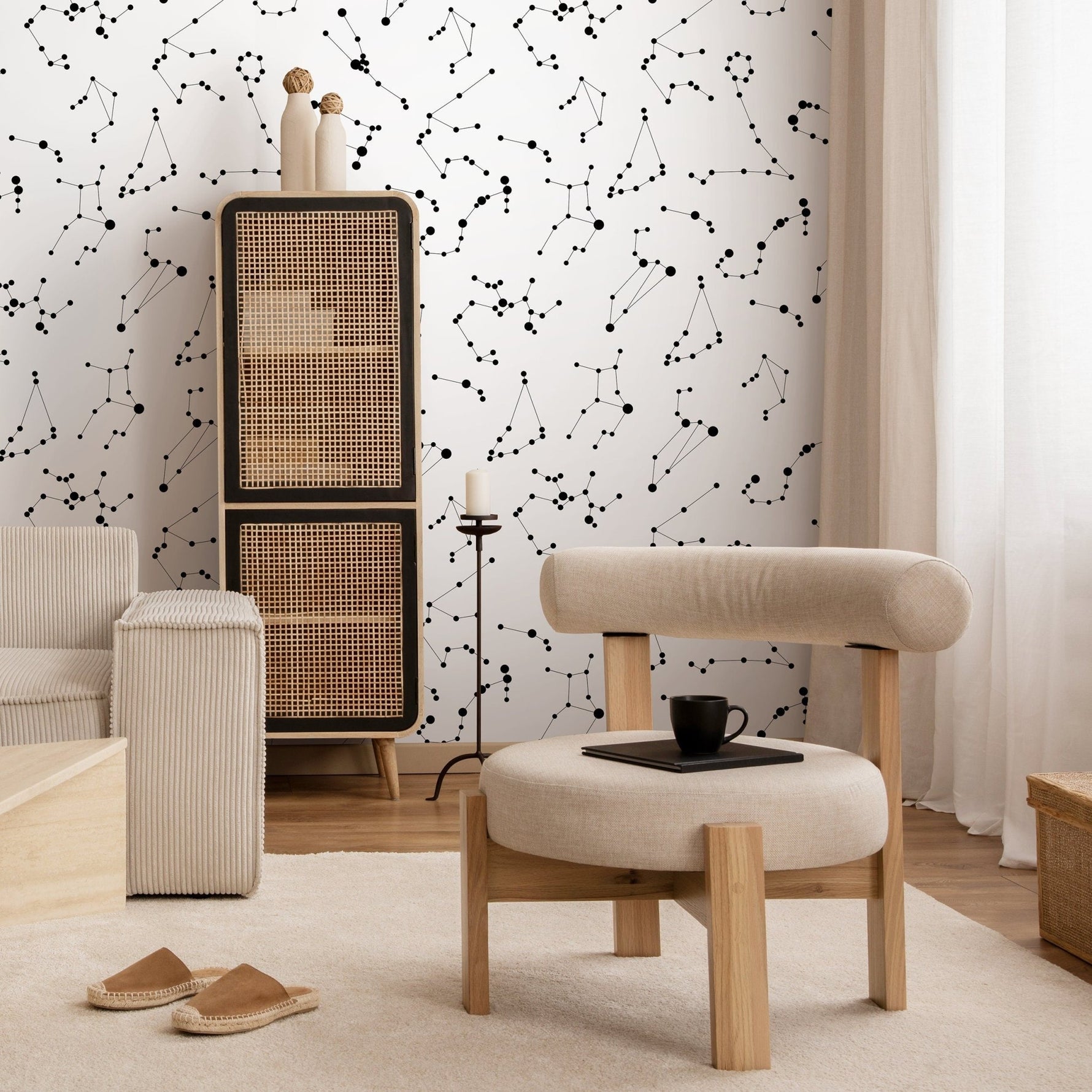 Constellation Map Wallpaper - A116 - WallTrend