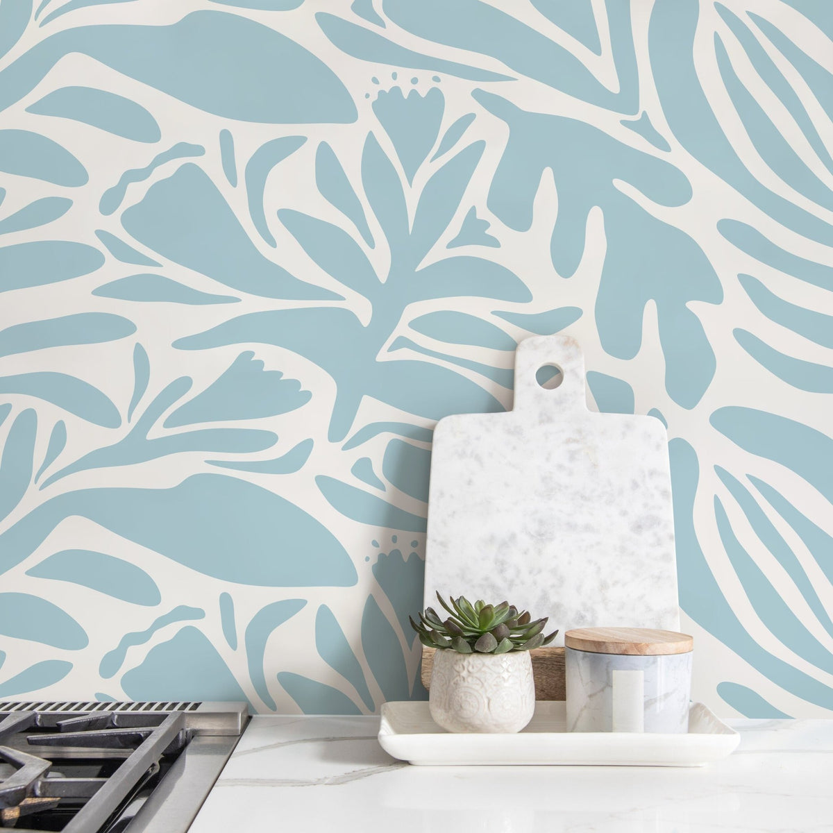 Contemporary Floral Impressions Wallpaper - D701 - WallTrend