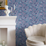 Contemporary Flowers Wallpaper - Removable Wallpaper Peel and Stick Wallpaper Wall Paper - B382 - WallTrend