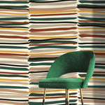 Contemporary Striped Wallpaper Abstract Wallpaper Peel and Stick and Traditional Wallpaper - D795 - WallTrend