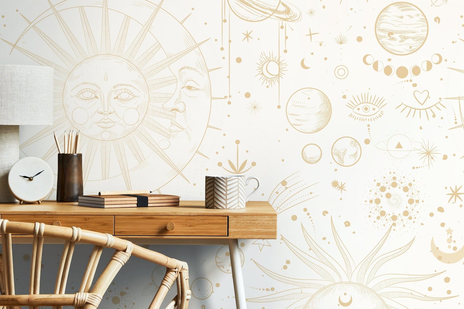 Cosmic Harmony Wallpaper - D341 - WallTrend