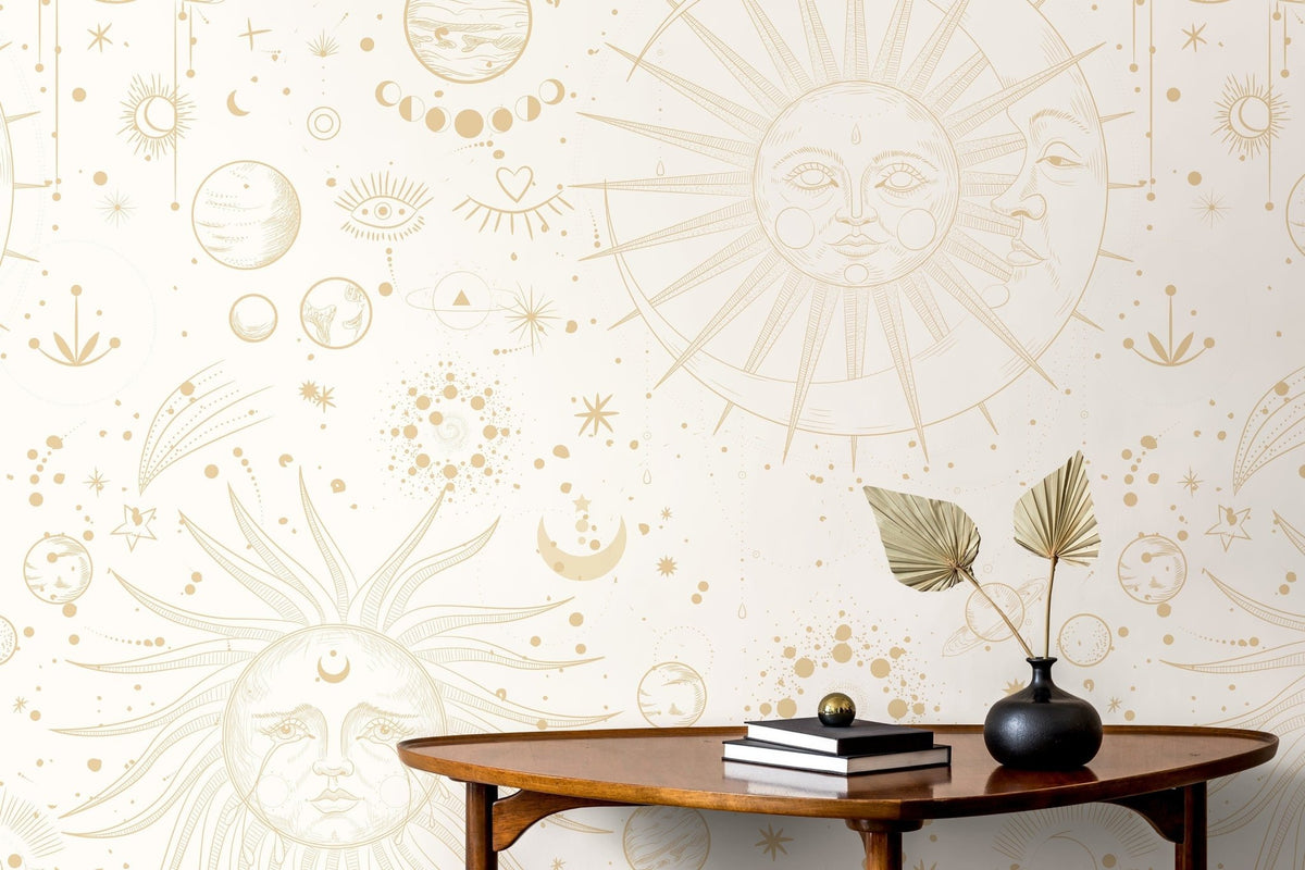 Cosmic Harmony Wallpaper - D341 - WallTrend