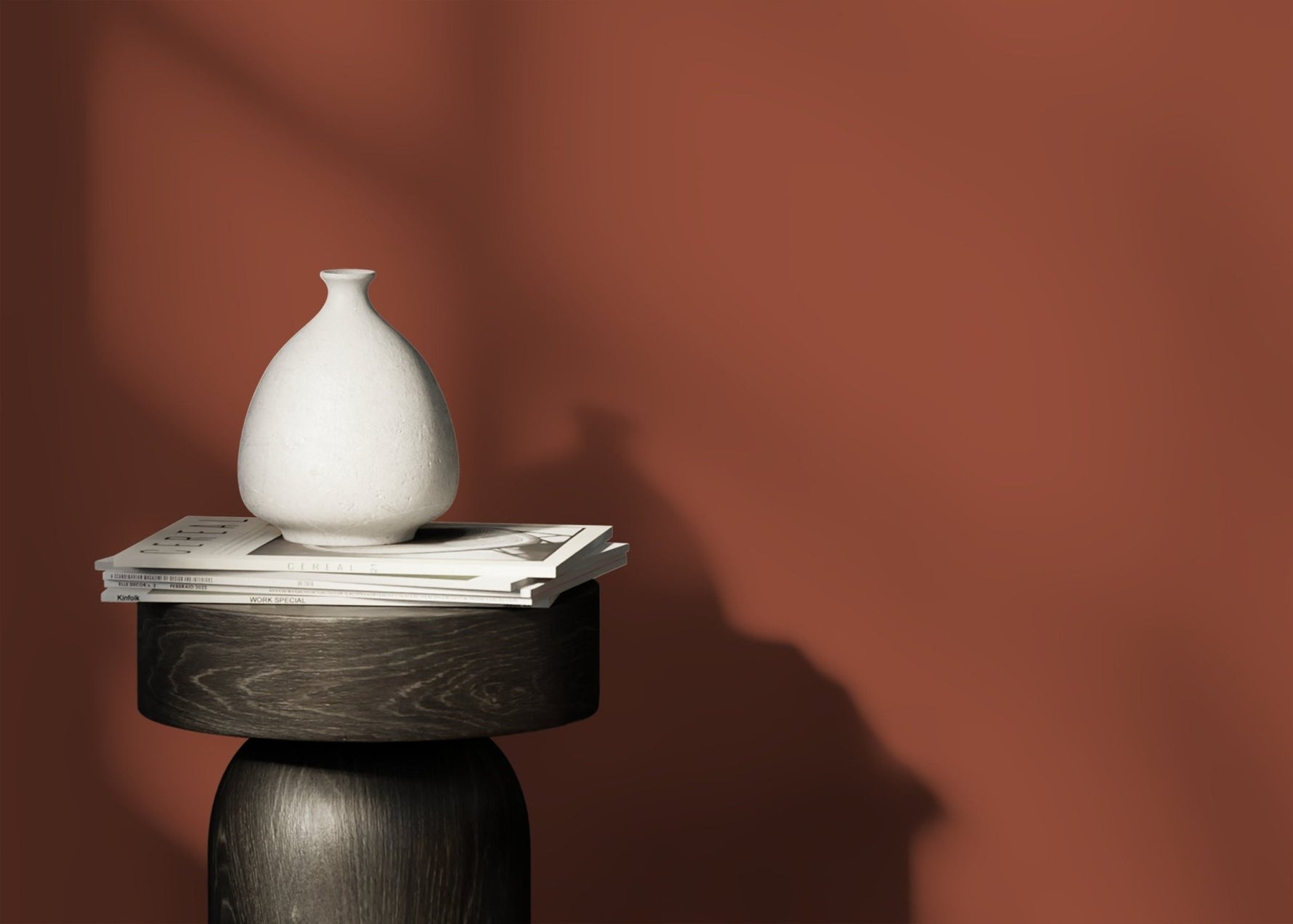 Crimson Plain Wallpaper - D428 - WallTrend