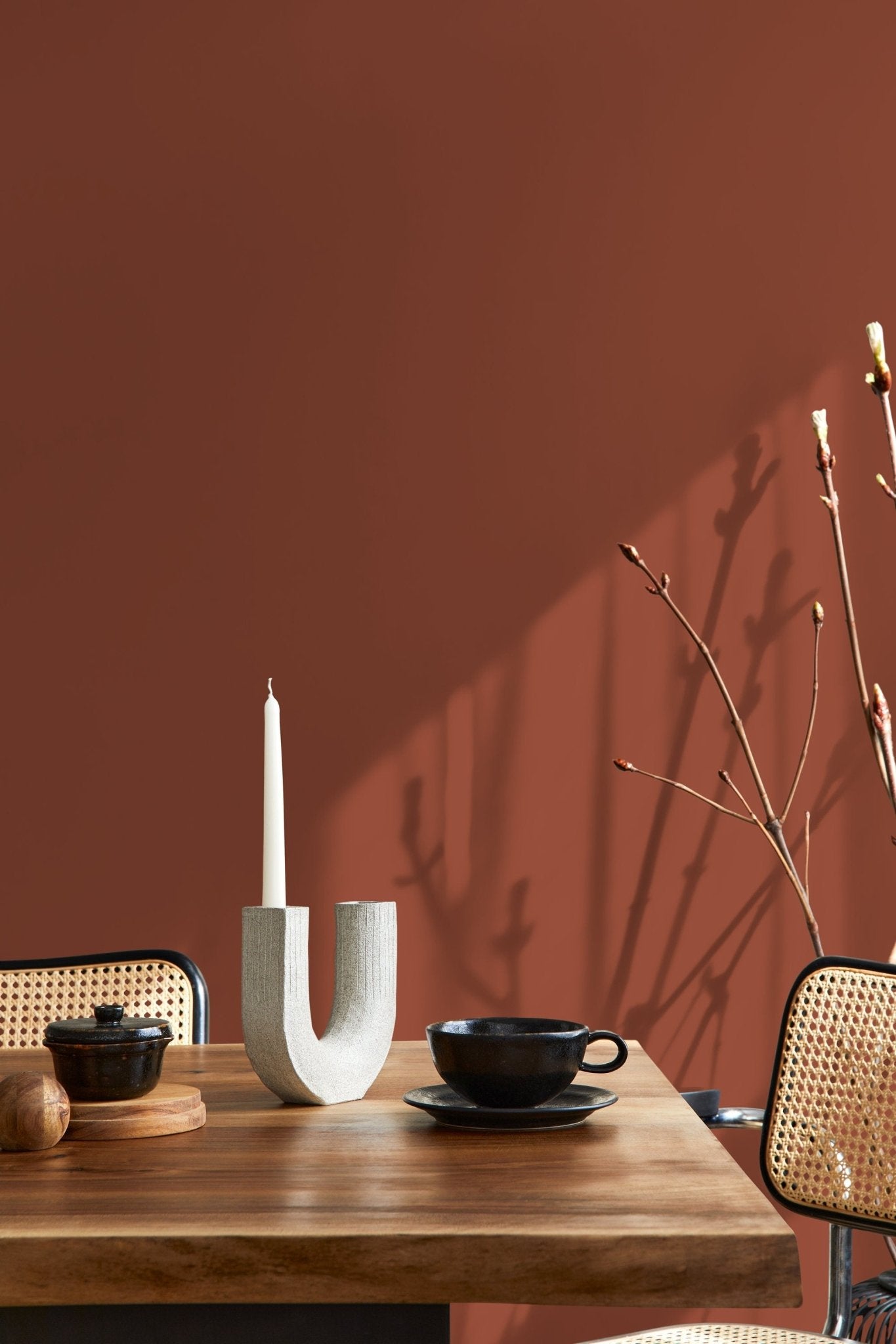Crimson Plain Wallpaper - D428 - WallTrend