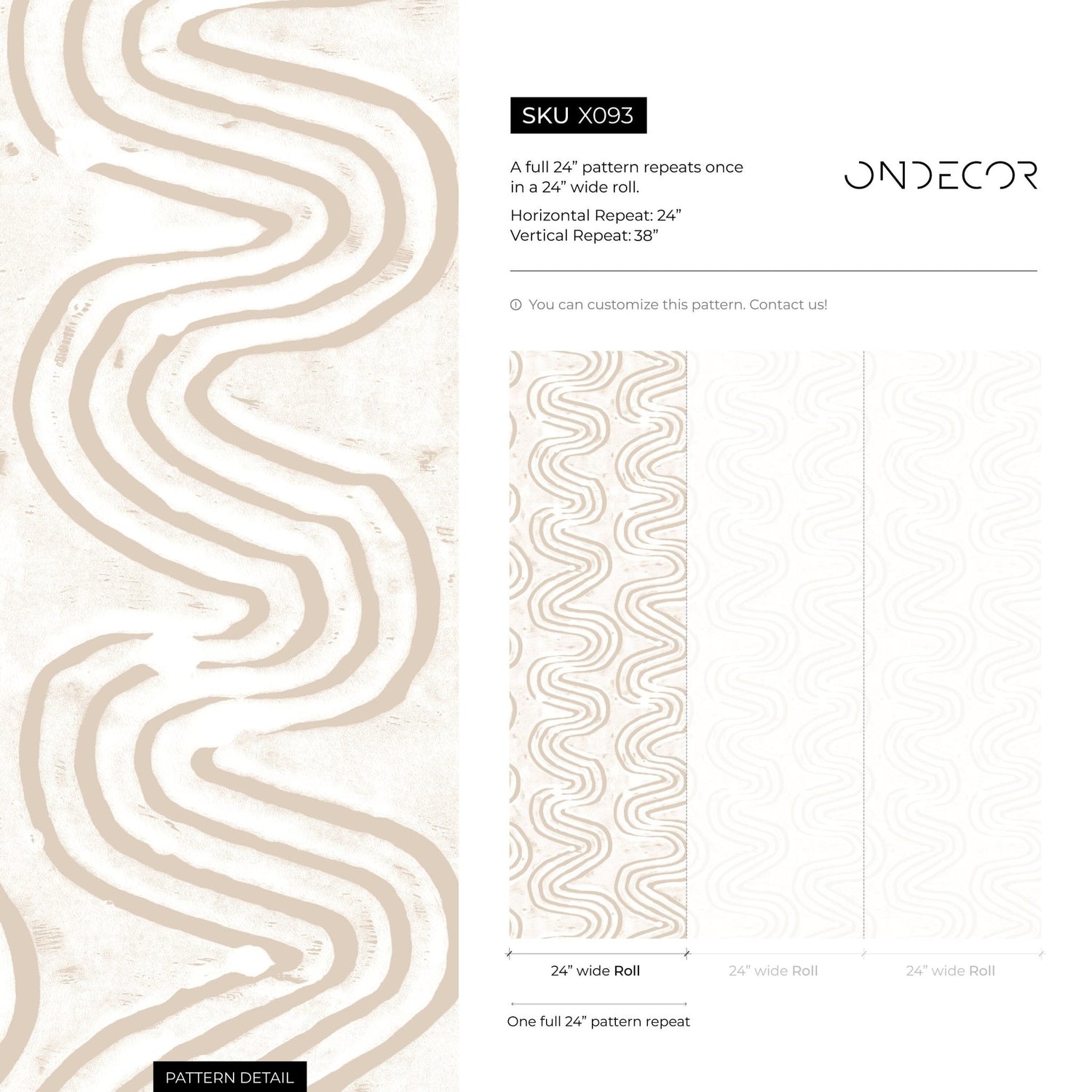 Curvilinear Charm Wallpaper - X093 - WallTrend