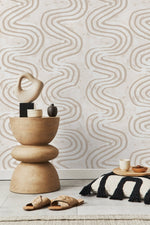 Curvilinear Charm Wallpaper - X093 - WallTrend