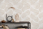 Curvilinear Charm Wallpaper - X093 - WallTrend