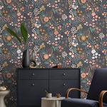 Cute Floral Nursery Wallpaper Peel and Stick and Traditional Wallpaper - B754 - WallTrend