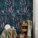 Cute Leaf Wallpaper Coastal Wallpaper Peel and Stick and Traditional Wallpaper - A575 - WallTrend