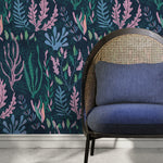 Cute Leaf Wallpaper Coastal Wallpaper Peel and Stick and Traditional Wallpaper - A575 - WallTrend