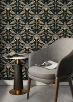 Dark Vintage Flower Wallpaper / Peel and Stick Wallpaper Removable Wallpaper Home Decor Wall Art Wall Decor Room Decor - D240 - WallTrend