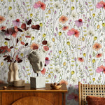 Delicate Floral Elegance Wallpaper - B018 - WallTrend