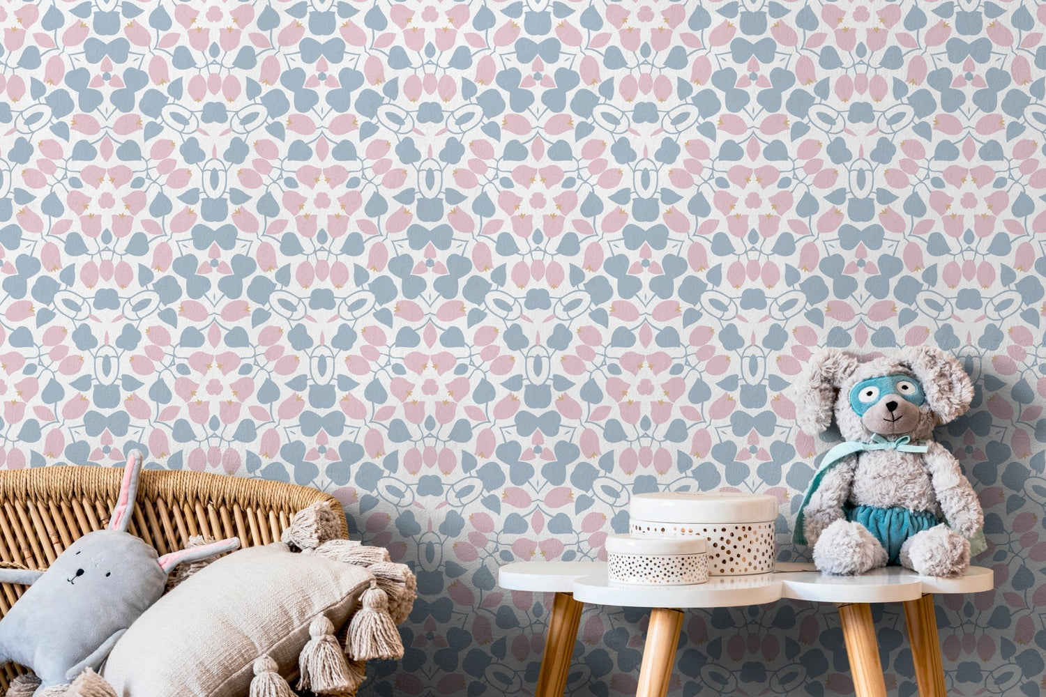 Delicate Floral Symphony Wallpaper - X049 - WallTrend