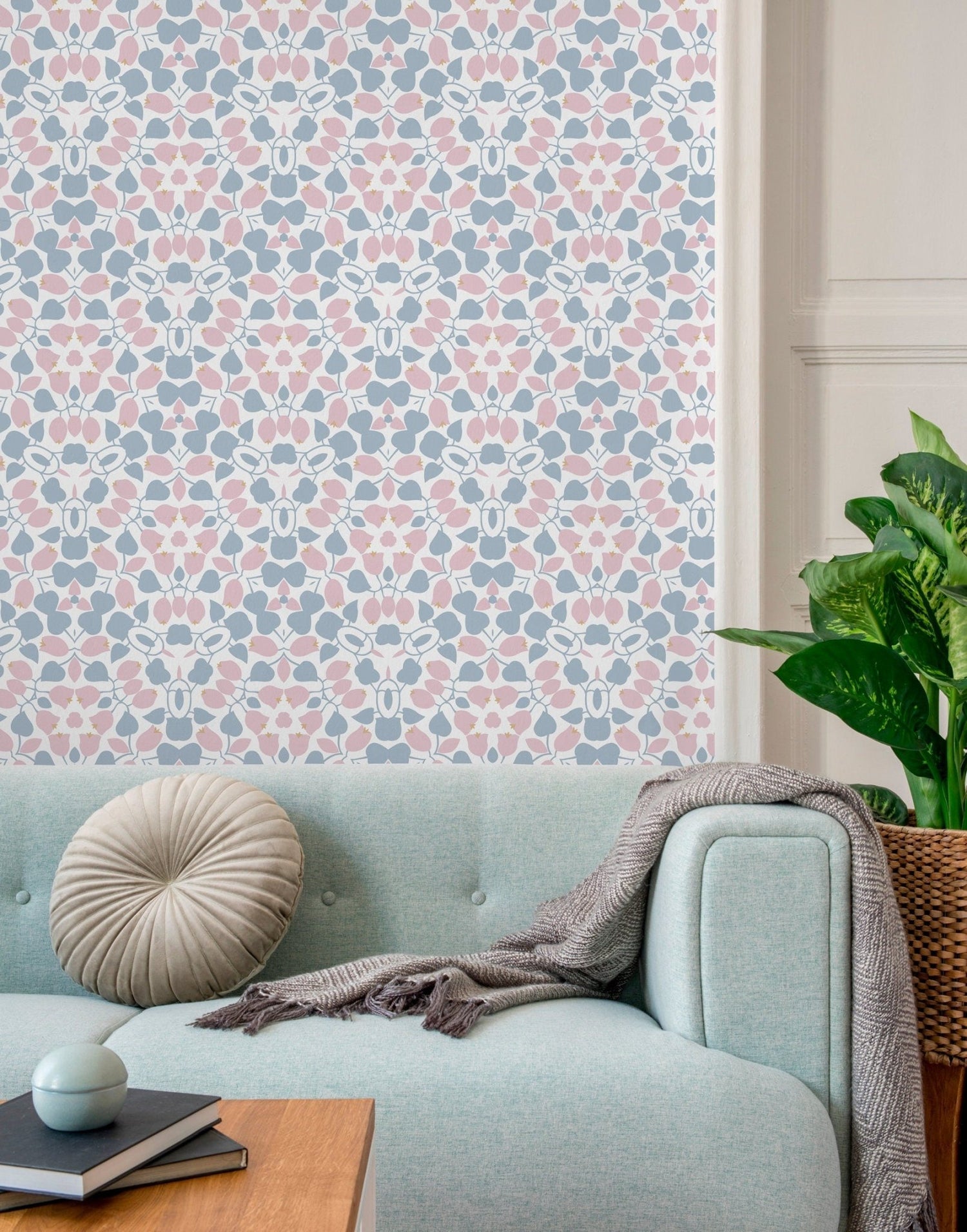 Delicate Floral Symphony Wallpaper - X049 - WallTrend