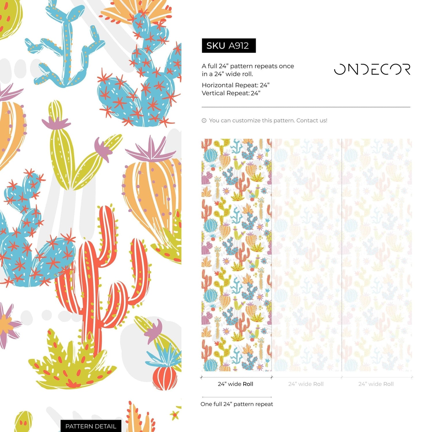 Desert Blooms Wallpaper - A912 - WallTrend