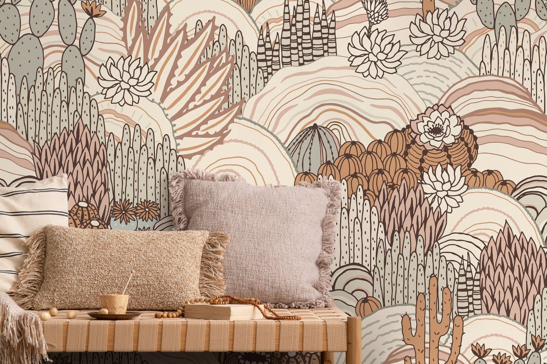 Desert Oasis Wallpaper - D278 - WallTrend