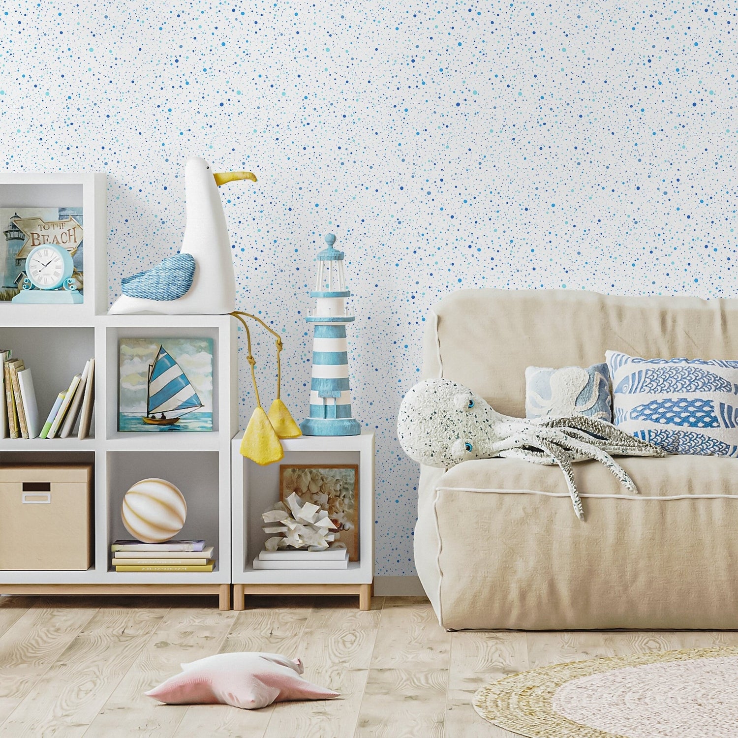 Dotted Sky Wallpaper - A114 - WallTrend