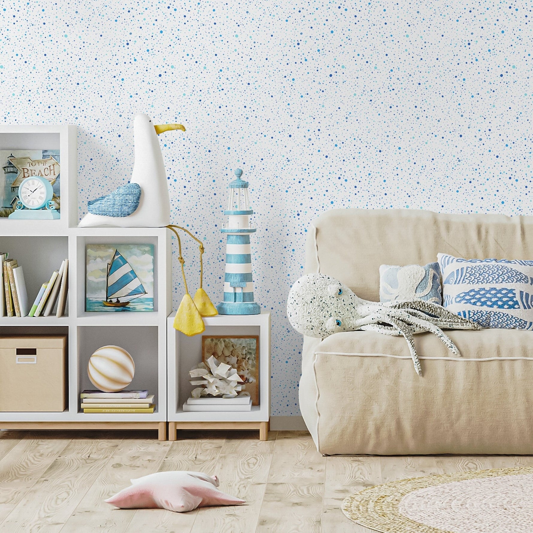 Dotted Sky Wallpaper - A114 - WallTrend