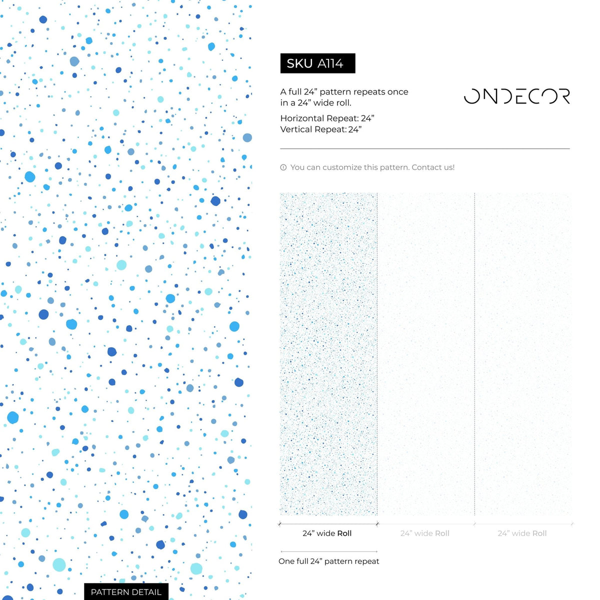Dotted Sky Wallpaper - A114 - WallTrend