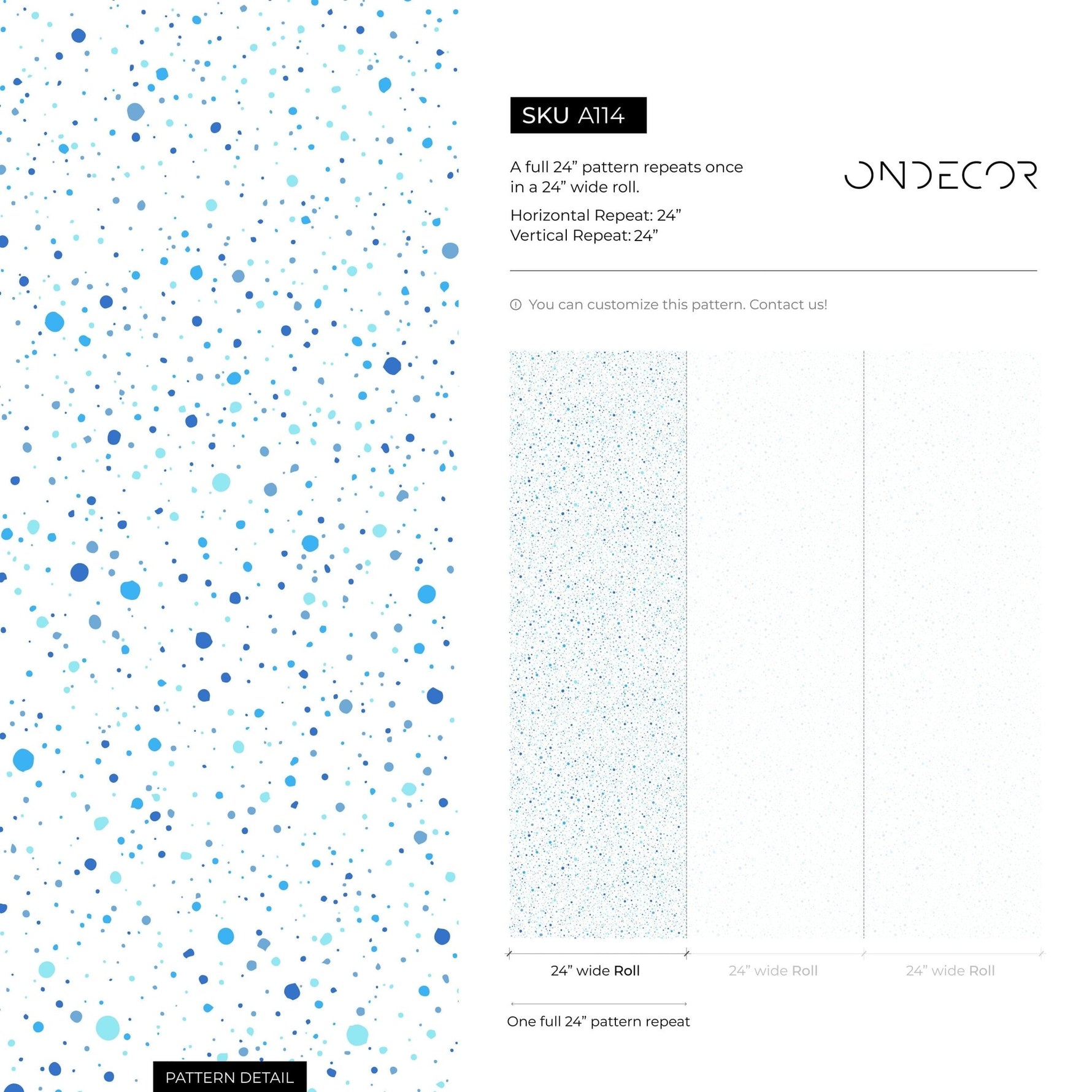 Dotted Sky Wallpaper - A114 - WallTrend