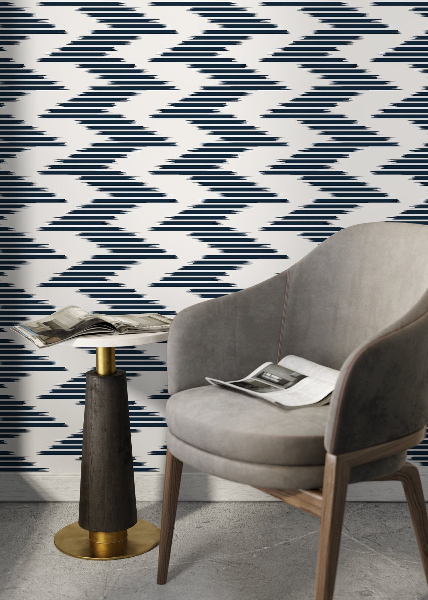 Dynamic Herringbone Wallpaper - D208 - WallTrend