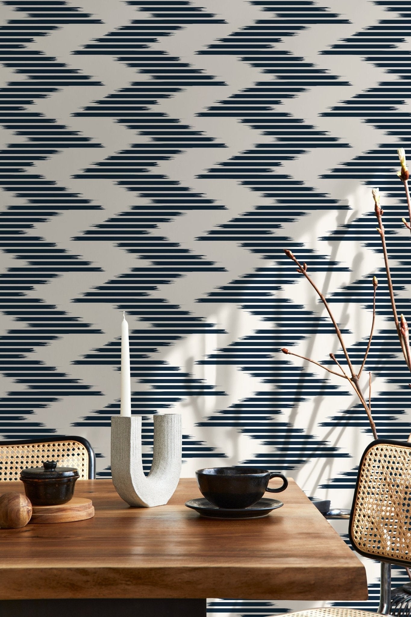 Dynamic Herringbone Wallpaper - D208 - WallTrend