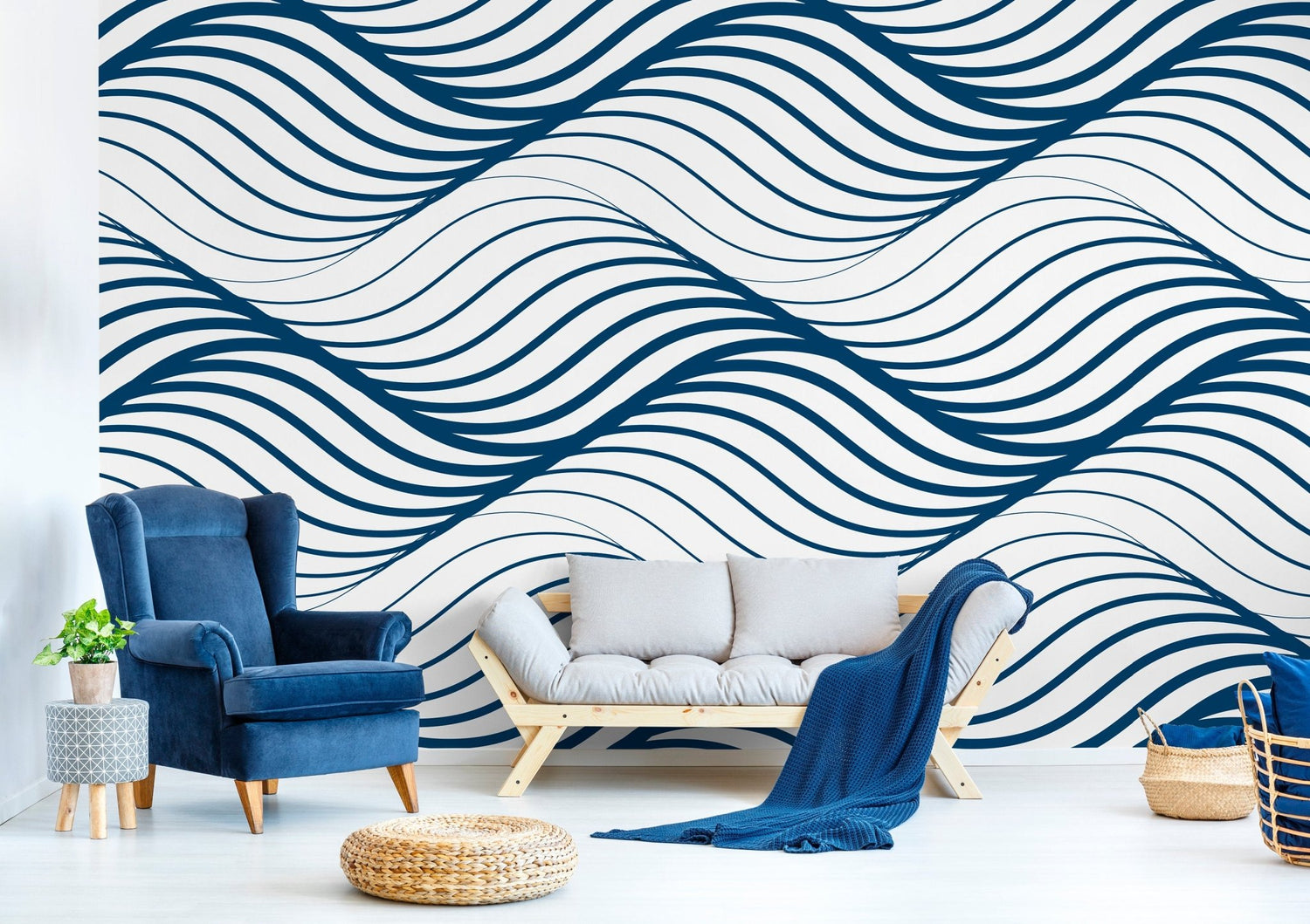 Dynamic Waves Wallpaper - B970 - WallTrend