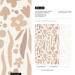 Earthy Floral Motif Wallpaper - C480 - WallTrend