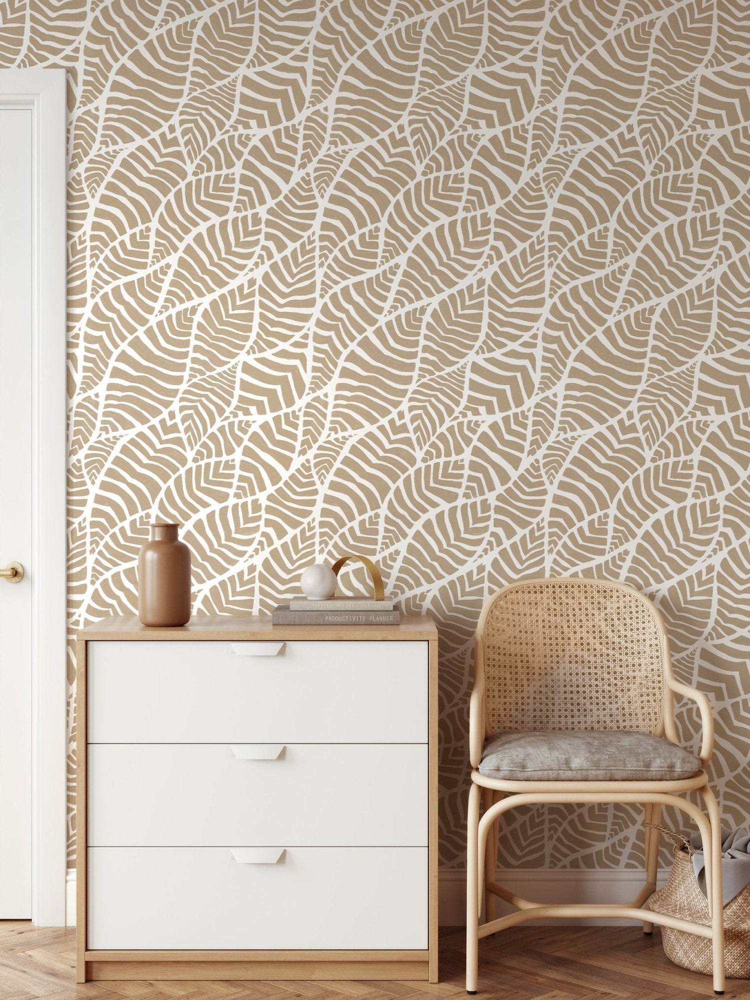 Earthy Maze Wallpaper - C958 - WallTrend