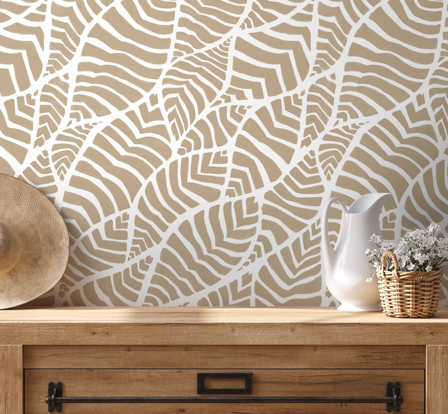 Earthy Maze Wallpaper - C958 - WallTrend