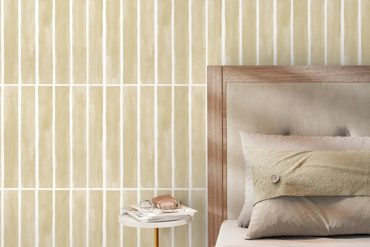 Earthy Striped Harmony Wallpaper - D324 - WallTrend