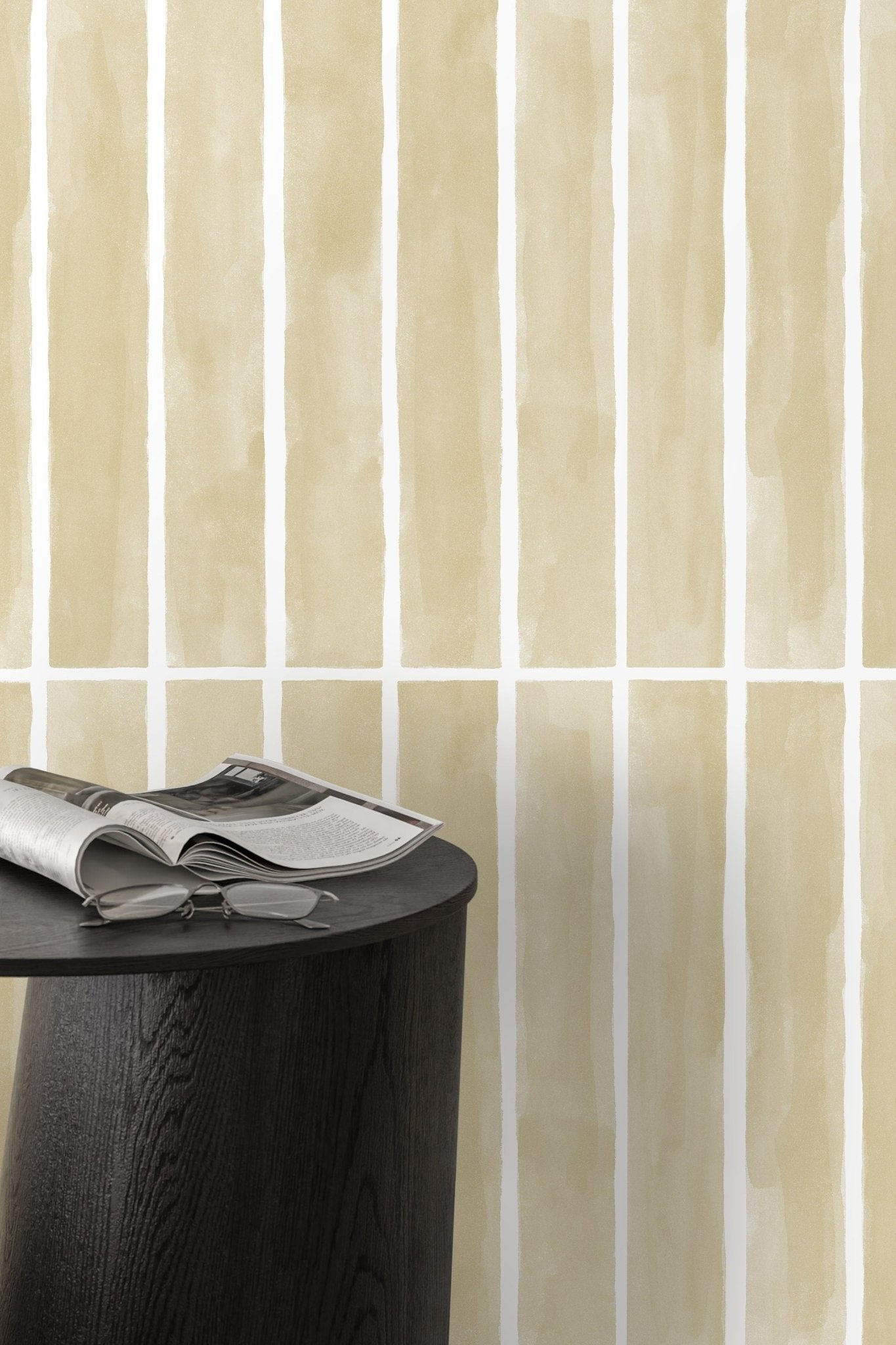 Earthy Striped Harmony Wallpaper - D324 - WallTrend