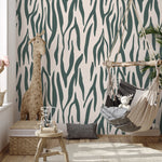 Earthy Zebra Stripes Wallpaper - D609 - WallTrend