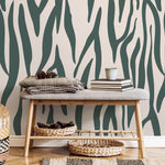 Earthy Zebra Stripes Wallpaper - D609 - WallTrend