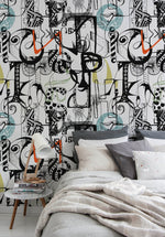 Eclectic Doodles Wallpaper - B699 - WallTrend