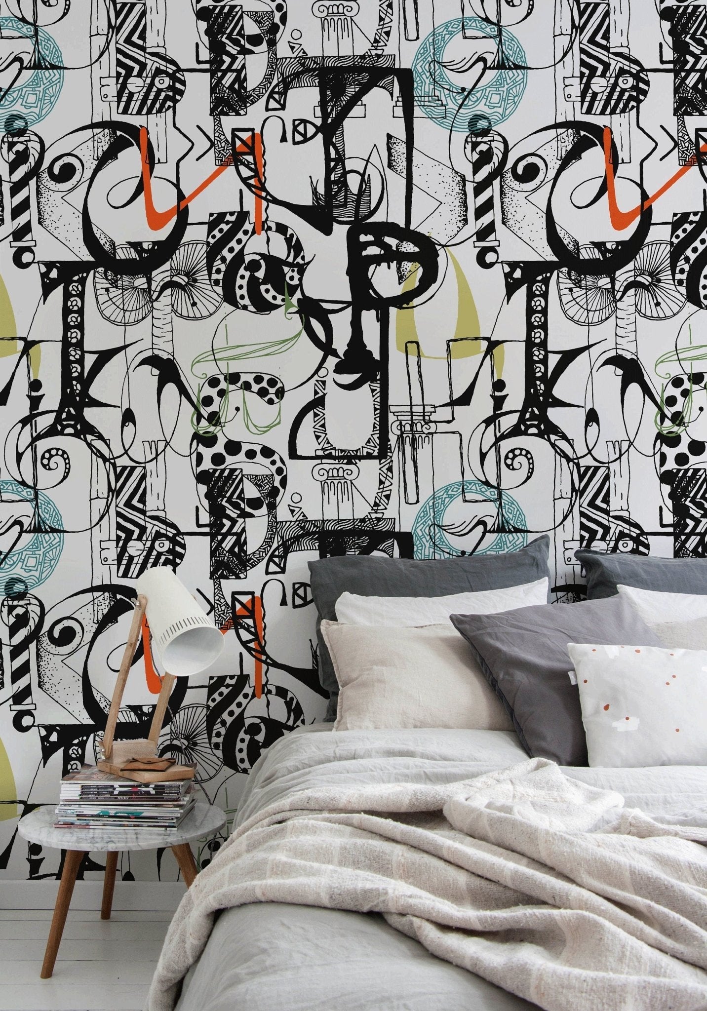 Eclectic Doodles Wallpaper - B699 - WallTrend