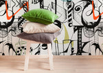 Eclectic Doodles Wallpaper - B699 - WallTrend