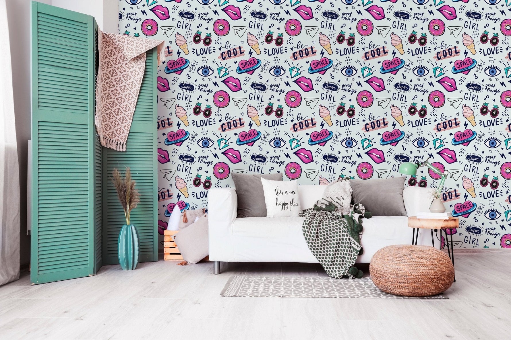 Eclectic Pop Art Wallpaper - B531 - WallTrend
