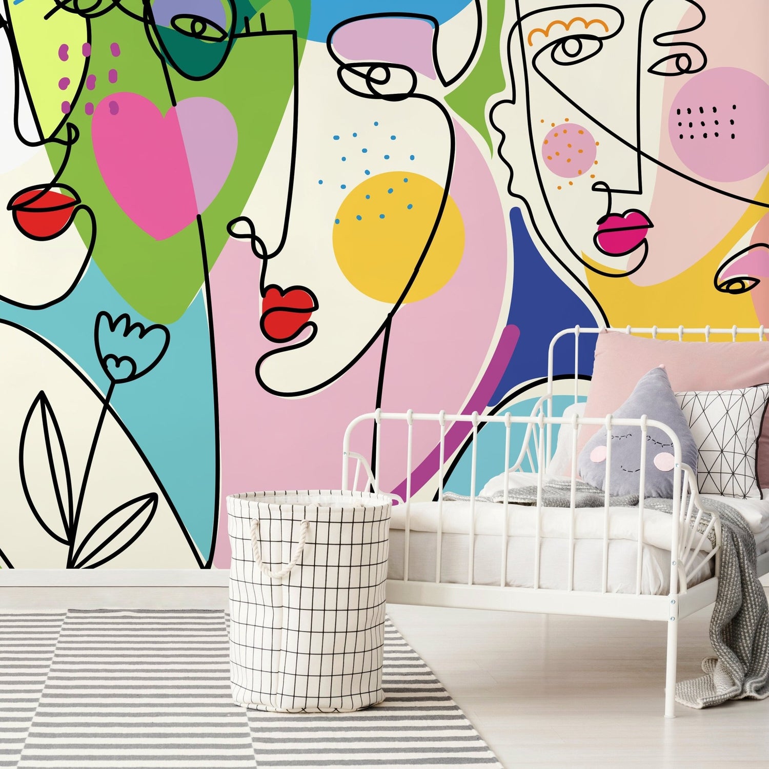 Eclectic Portraits Wallpaper - D604 - WallTrend