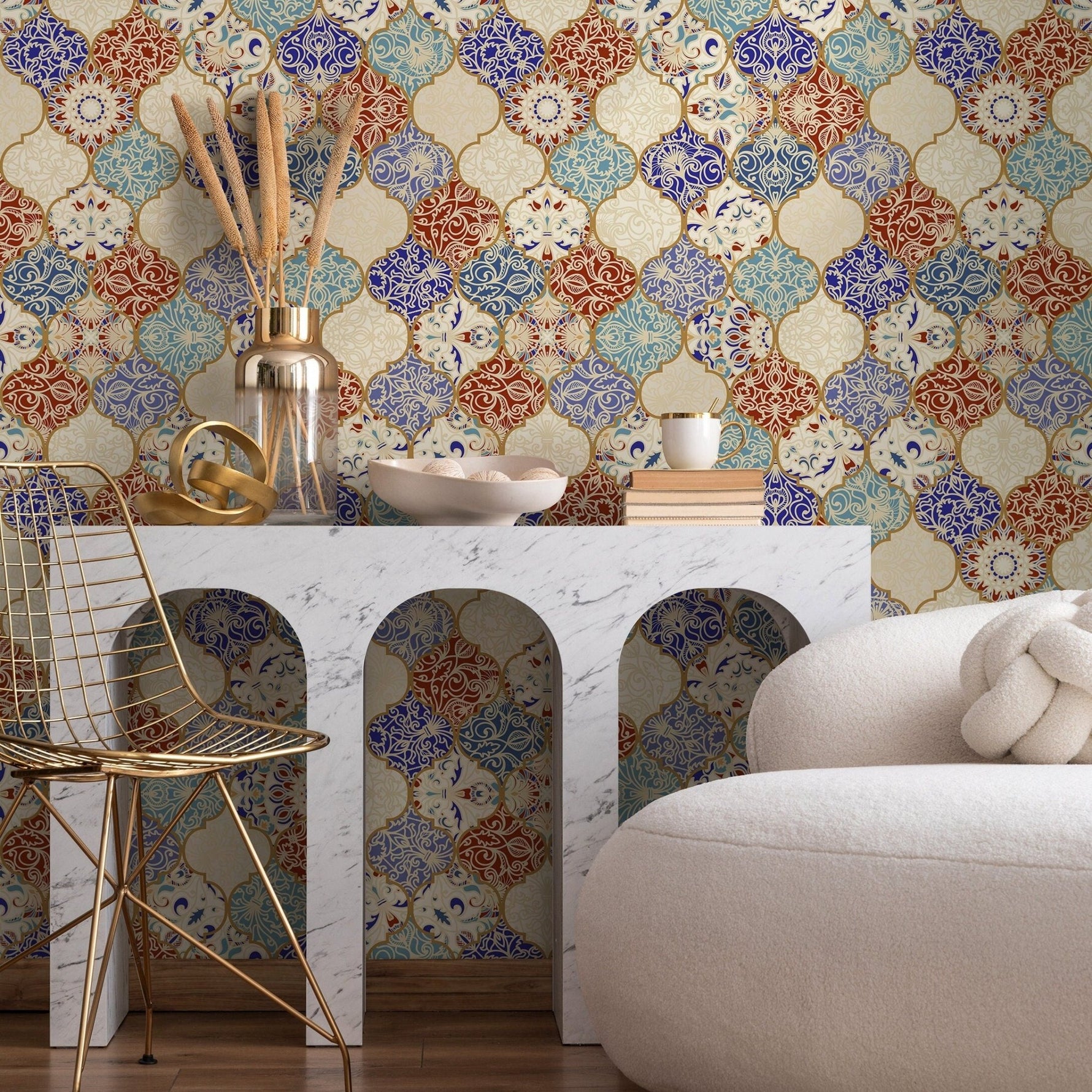 Elegant Arabesque Wallpaper - A139 - WallTrend