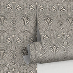 Elegant Art Deco Hearts Wallpaper - C239 - WallTrend