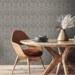 Elegant Art Deco Hearts Wallpaper - C239 - WallTrend