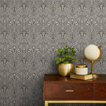 Elegant Art Deco Hearts Wallpaper - C239 - WallTrend