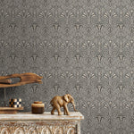 Elegant Art Deco Hearts Wallpaper - C239 - WallTrend
