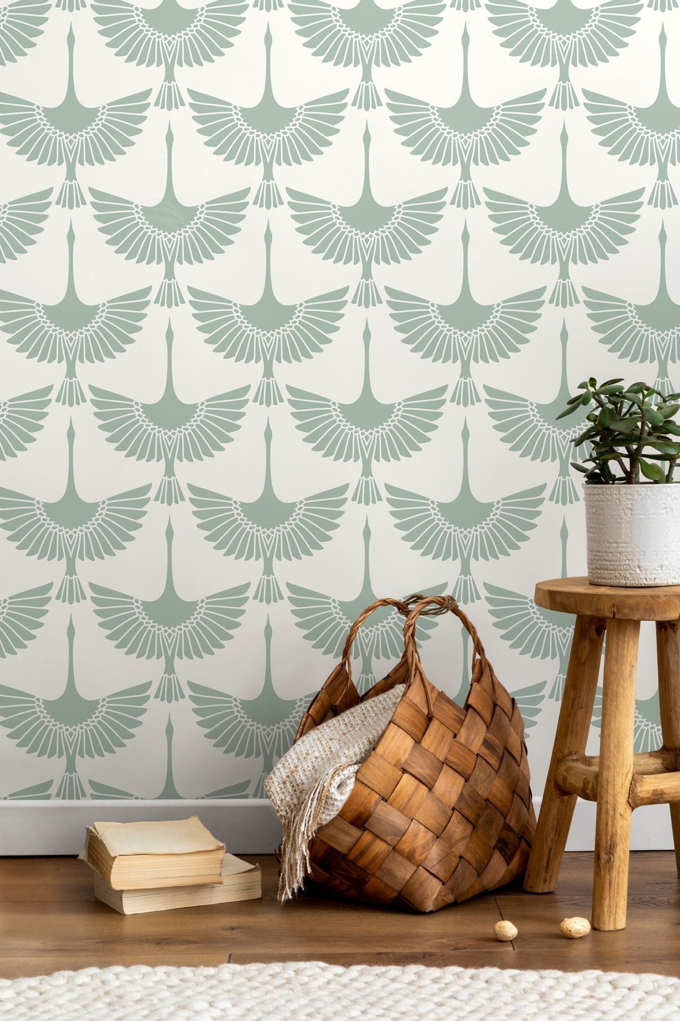 Elegant Avian Display Wallpaper - D259 - WallTrend